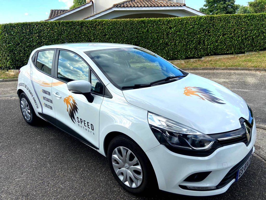 Flocage véhicule voiture citadine Speed Network