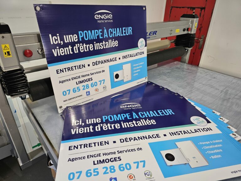 Panneaux de chantier Engie Home Services Mérignac